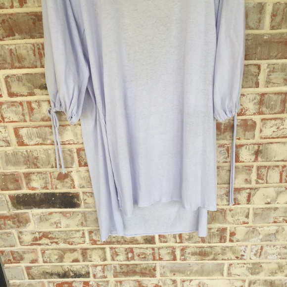 Free People Open Back Lilac Boho High Low Dress L - Picture 10 of 12